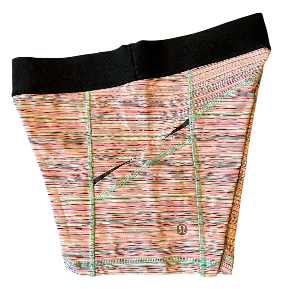 Lululemon What The Sport Short Pink Blue Stripe 6 - Picture 7 of 13